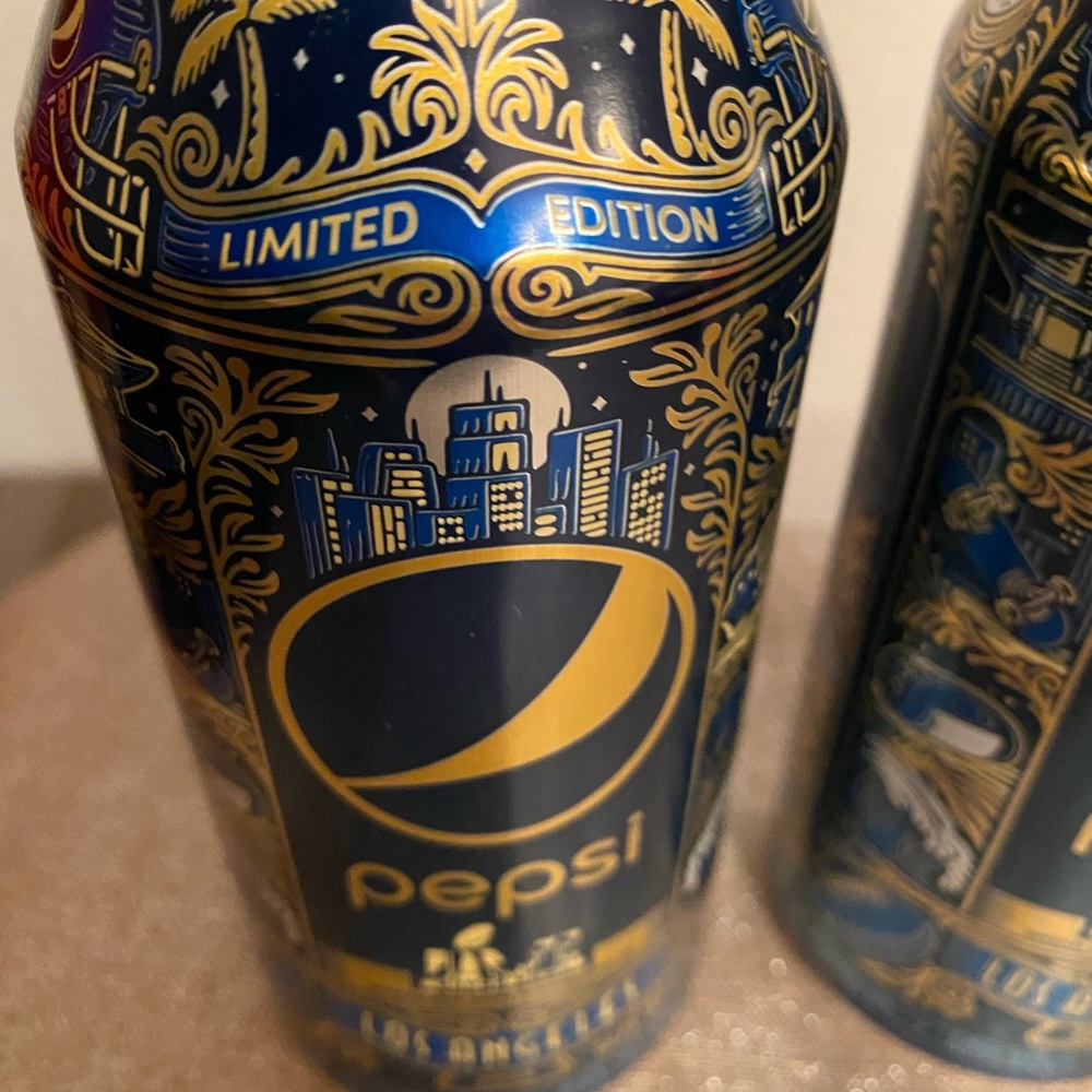 COPY - Pepsi 2 limited Edition Aluminum Bottles 2022 Super Bowl LVI unopened new